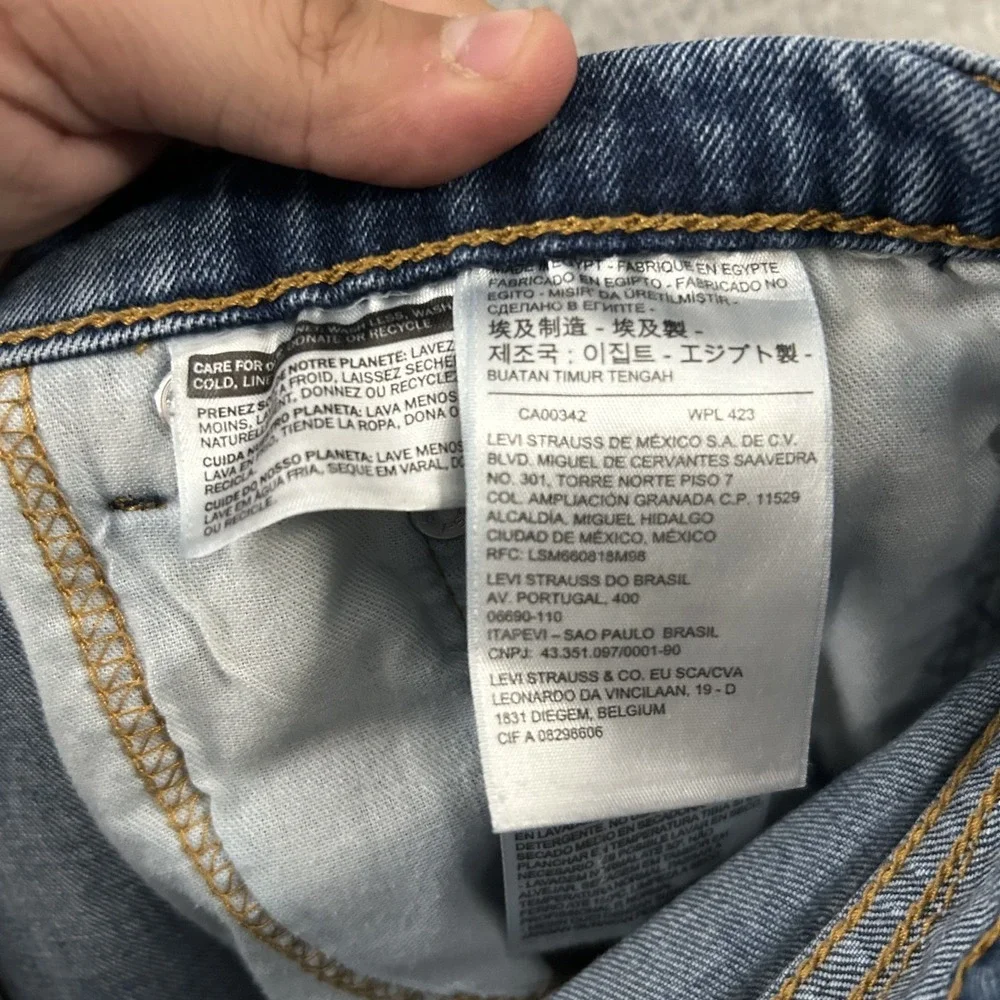 Levis Jeans Mens 36x30 Blue Denim 505 Regular Straight American Medium Wash